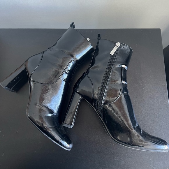 Zara patent heeled boots - Picture 4 of 4